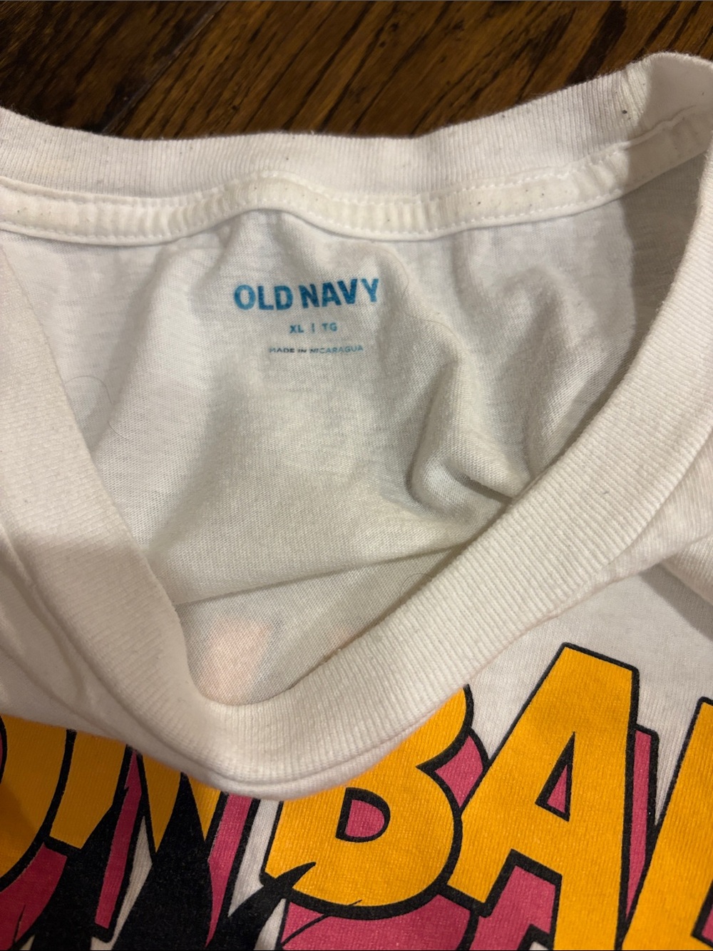 Old Navy White Dragon Ball Z Graphic Tee with Multicolor Print - Picture 3 of 5